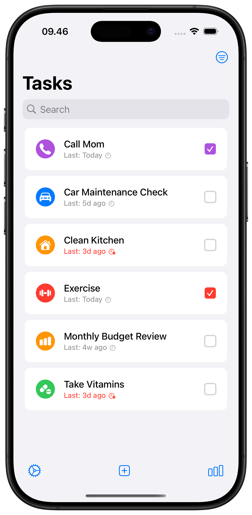 LastDone App - Task List