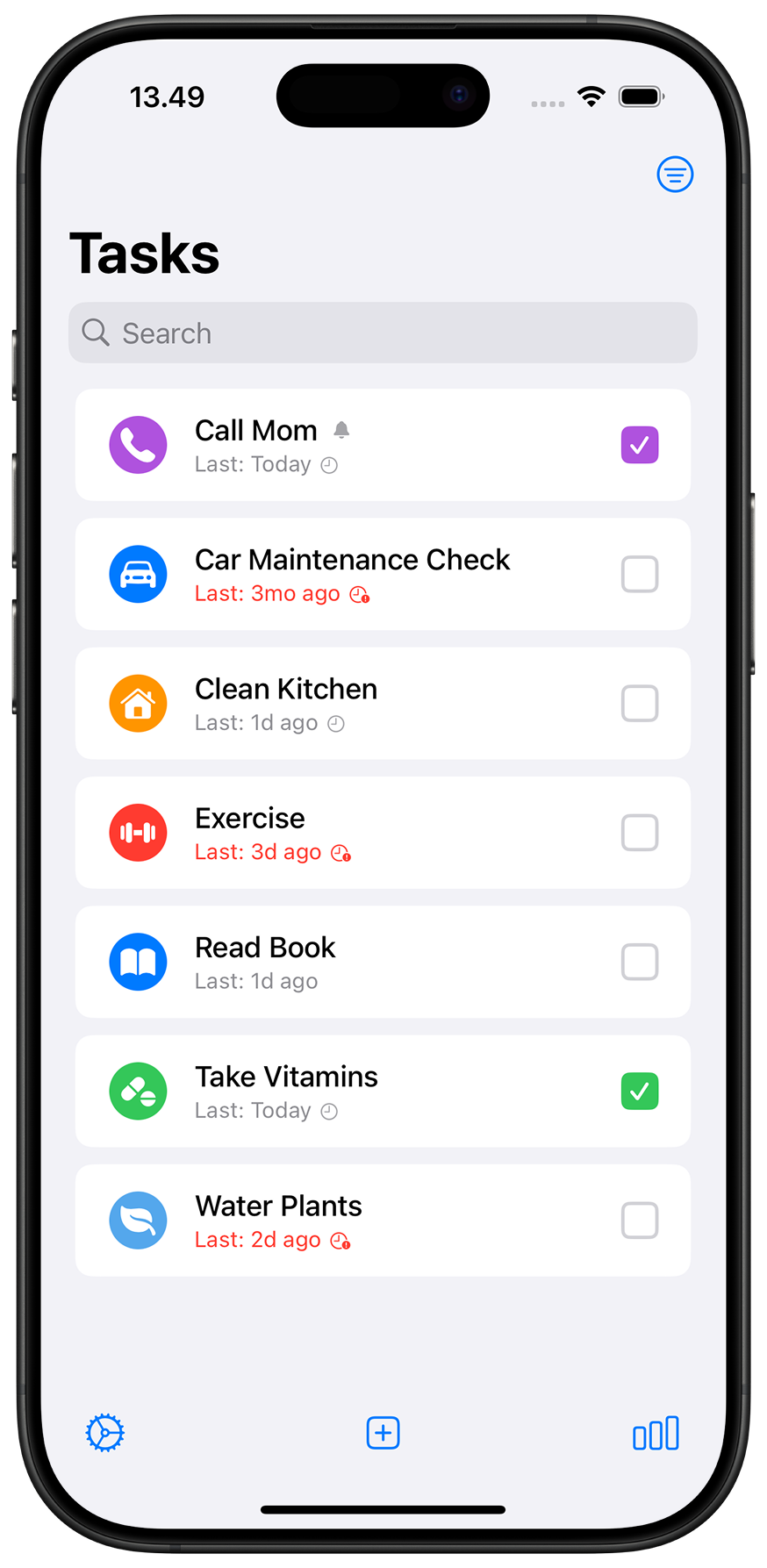 LastDone App - Task List